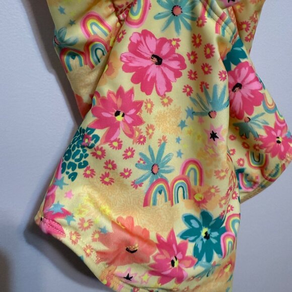 Cat & Jack Girls Floral Rainbow One-Piece Swimsuit Size M (8) - Picture 7 of 7